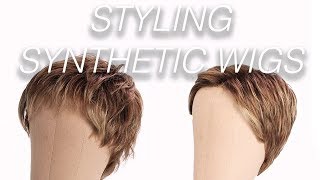 How To Style Synthetic Wigs  Wigs 101 [upl. by Aciemaj578]