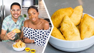 How To Make Trini Aloo Potato Pies  Foodie Nation [upl. by Euqinahs185]