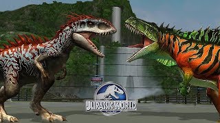 INDOMINUS REX VS OSTAFRIKASAURUS  JURASSIC TOURNAMENT  JURASSIC WORLD THE GAME [upl. by Repmek]