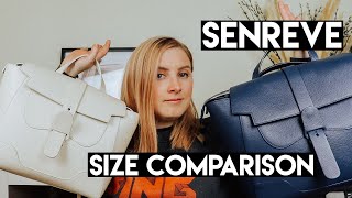 SENREVE MAESTRA MIDI amp LARGE SIZE COMPARISON  REVIEW  Blondes amp Bagels [upl. by Lemay368]