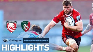 Gloucester v Leicester  HIGHLIGHTS  Tigers Turn on the Power  Gallagher Premiership 202021 [upl. by Igenia593]