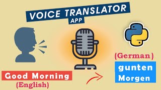 Python project Voice Translator app using python  25 lines [upl. by Allain90]