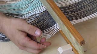 Beka Rigid Heddle Loom Warping Instructions [upl. by Hinch209]