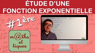 Etudier une fonction avec exponentielle  Première [upl. by Jami]