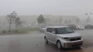 91712 Crazy microburst and intense hail storm in SE WI [upl. by Rip]