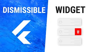 Flutter Dismissible Widget [upl. by Aulea]