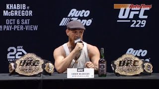 UFC 229 Prefight Press Conference Khabib vs McGregor [upl. by Leunammi]