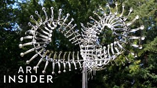 How These Metal Sculptures Move With The Wind [upl. by Boyden]