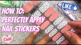 DIY How to Perfectly Apply Nail Stickers  Zai Antonio [upl. by Hobbs]