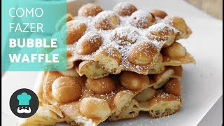 RECEITA ORIGINAL  Bubble waffle waffle japonês [upl. by Ellekcim]