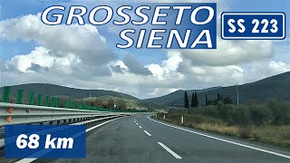 SS223  GROSSETO  SIENA  Strada Statale quotdi Paganicoquot  Percorso completo [upl. by Eimyaj373]