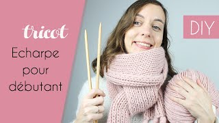 DIY Echarpe pour débutant au tricot avec cotes 1x1  Alice Gerfault [upl. by Hsak844]