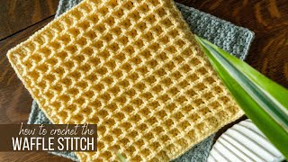 How to Crochet the Waffle Stitch [upl. by Vicki]