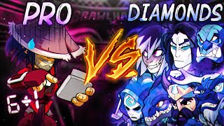 1 PRO vs 7 Diamonds  Brawlhalla Crew Battle [upl. by Ekle]