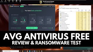 AVG Antivirus Free  Review and Ransomware Test [upl. by Dinnie]