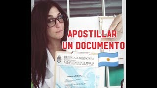 APOSTILLAR UN DOCUMENTO ARGENTINA apostilla apostillarundocumento apostillaractas [upl. by Aria]