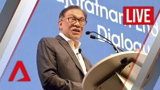 Live HD Anwar Ibrahim speaks at Singapore Summit [upl. by Roobbie]