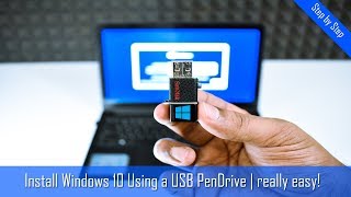 How to Install Windows 10 From USB Flash Drive Complete Tutorial [upl. by Ladd371]