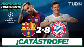 Highlights  Barcelona 28 Bayern  Champions League 2020  4tos final  TUDN [upl. by Politi]