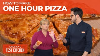 How to Make Great Homemade Pizza in One Hour [upl. by Chiang]