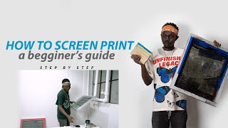 How To Screen Print for Beginners [upl. by Nyleve]