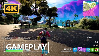 Fortnite Gameplay 4K No Commentary [upl. by Tandi339]