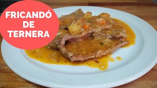 RECETA tradicional DE FRICANDÓ DE TERNERA 👌 [upl. by Ahsiemac949]