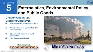 Microeconomics  Chapter 05 Externalities Environmental Policy and Public Goods [upl. by Lledo]