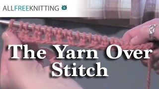 How to Knit The Yarn Over Stitch yo [upl. by Dulce]