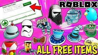 ALL FREE ITEMS ON ROBLOX WORKING JANUARY 2020  Promo Codes Event Items Gift Cards amp More [upl. by Nivrac]