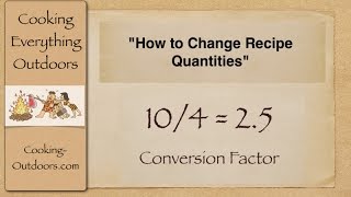 How to Convert Recipes Using a Conversion Factor  Easy Cooking Tips [upl. by Strong374]