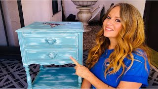 How To Chalk Paint Furniture With Two Colors [upl. by Bechler330]