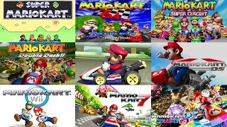 Mario Kart Series  All Courses 19922017 [upl. by Annoyk90]