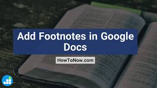 How to Insert Footnotes in Google Docs [upl. by Notlad]