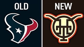 Rebranding ALL 32 NFL Teams Logos [upl. by Roht]