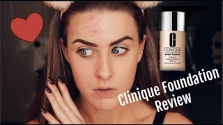 Product Review Clinique Even Better foundation for acne coverage amp acne prone skin [upl. by Folly]