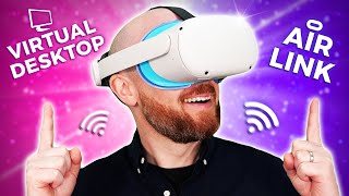 Oculus Air Link Vs Virtual Desktop  Oculus Quest 2 [upl. by Willamina]