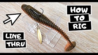 How To Make Your Own Line Thru Swimbaits EASY WAY  Bass Fishing Tips and Tricks [upl. by Ennayelsel378]