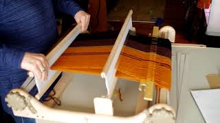 Weave Double width rigid heddle loom [upl. by Vachell608]