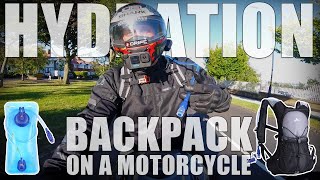 Hydration Backpack On A Motorcycle [upl. by Taryne]