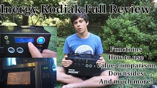 Inergy Kodiak Solar Generator Full Review Proscons load test how to use it and much more [upl. by Nrol]