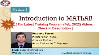 Lecture1 Introduction to MATLAB in HindiUrdu [upl. by Leona304]