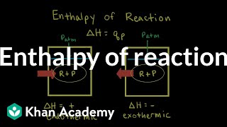 Enthalpy of reaction  Thermodynamics  AP Chemistry  Khan Academy [upl. by Ahsaek]