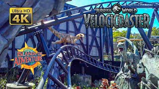 2021 Velocicoaster Roller Coaster On Ride Front Row 4K POV Islands of Adventure Universal Orlando [upl. by Notlehs]