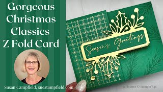 Gorgeous Christmas Classics Z Fold Card [upl. by Mauceri]