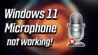 Fix Microphone Not Working on Windows 11 2025 [upl. by Eerak]