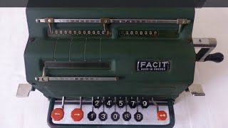 Facit TK Mechanical Calculator Demo 1936 [upl. by Amsab]