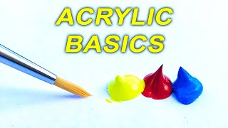 Acrylic Painting TIPS for Beginners  How to GET STARTED [upl. by Reddy465]