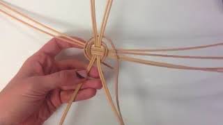 Introduction to weaving a round reed basket [upl. by Downey]