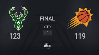 Bucks  Suns Game 5  NBAFinals on ABC Live Scoreboard [upl. by Marmion]